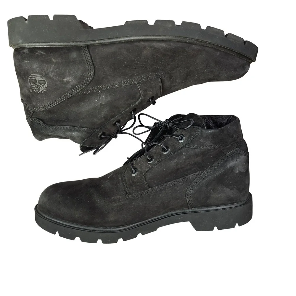 Timberland Waterproof Black Suede Lace‎ Up Chukka Boots Mens Size 12 A17C9